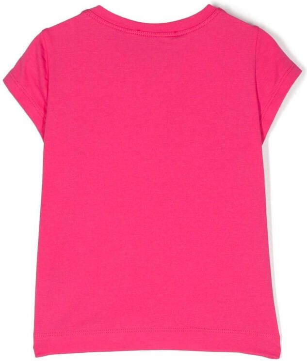 Monnalisa T-shirt met pailletten Roze
