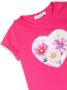 Monnalisa T-shirt met pailletten Roze - Thumbnail 3