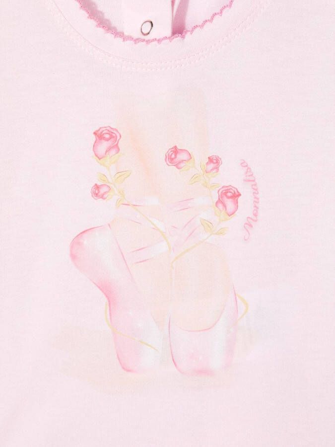 Monnalisa T-shirt met print Roze