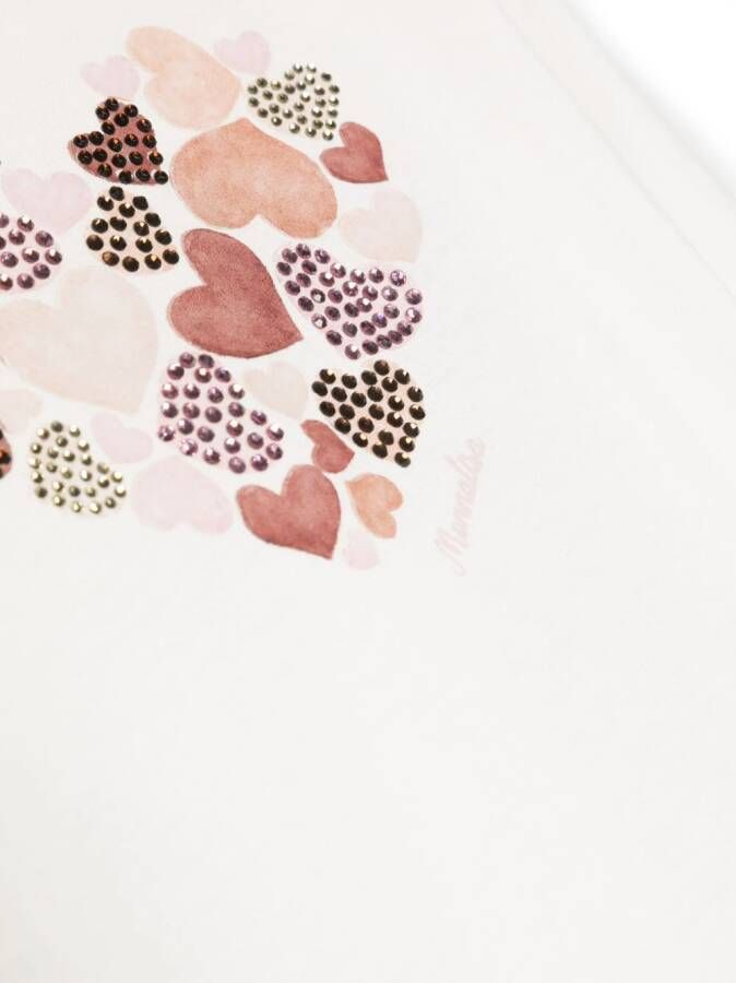 Monnalisa T-shirt met print Wit