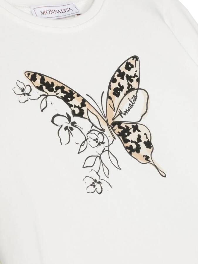 Monnalisa T-shirt met print Wit