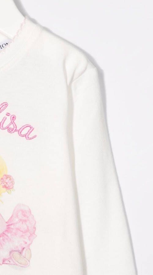 Monnalisa T-shirt met print Wit