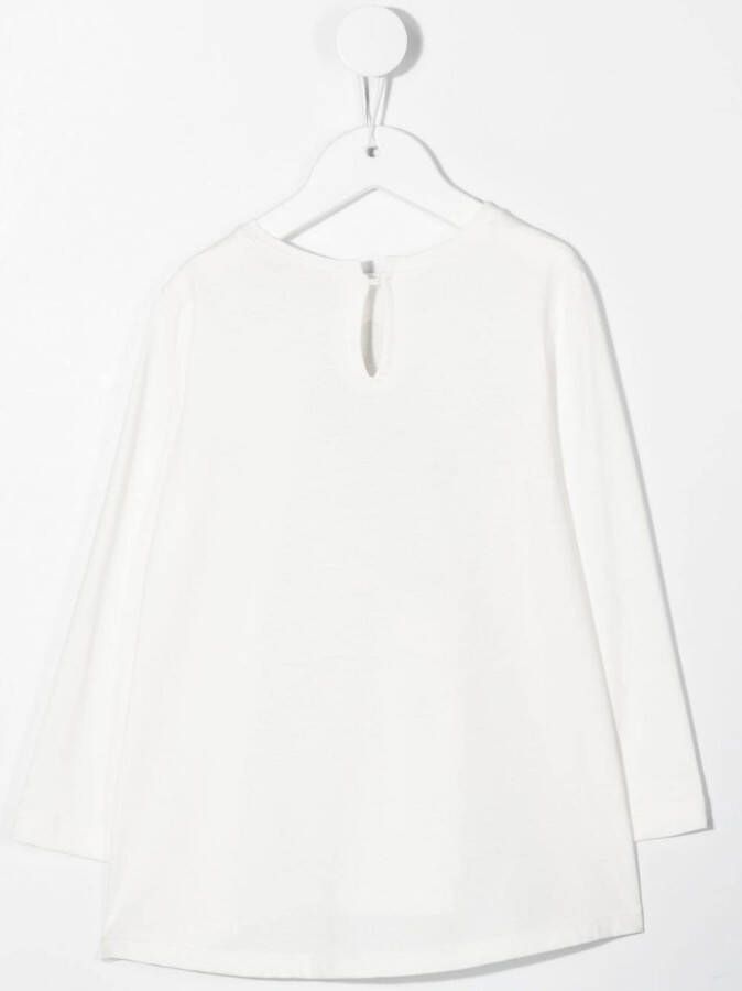 Monnalisa T-shirt met print Wit