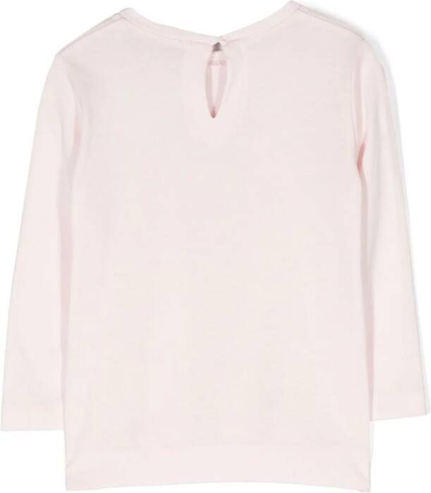 Monnalisa T-shirt met teddybeerprint Roze