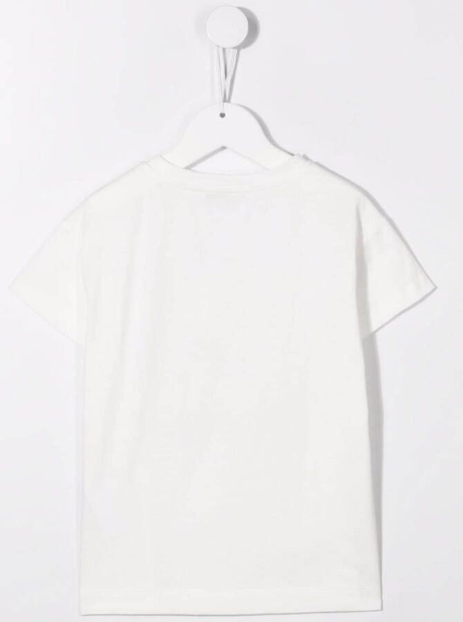 Monnalisa T-shirt met teddybeerprint Wit