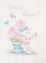 Monnalisa Top met bloe print Wit - Thumbnail 3