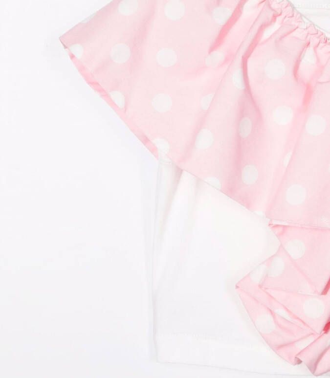 Monnalisa Top met ruche afwerking Roze