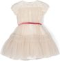 Monnalisa Tulen jurk Beige - Thumbnail 2