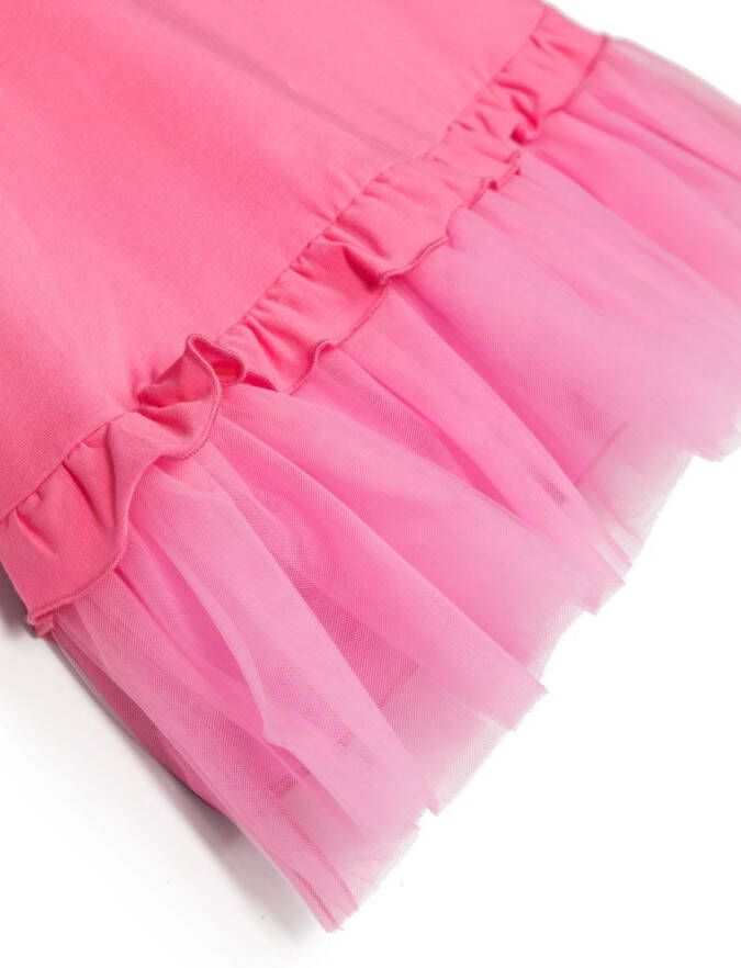 Monnalisa Tulen jurk Roze
