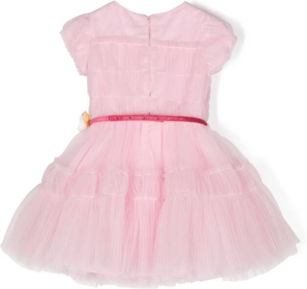 Monnalisa Tulen jurk Roze