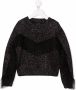 Monnalisa Vest met metallic logo Zwart - Thumbnail 3
