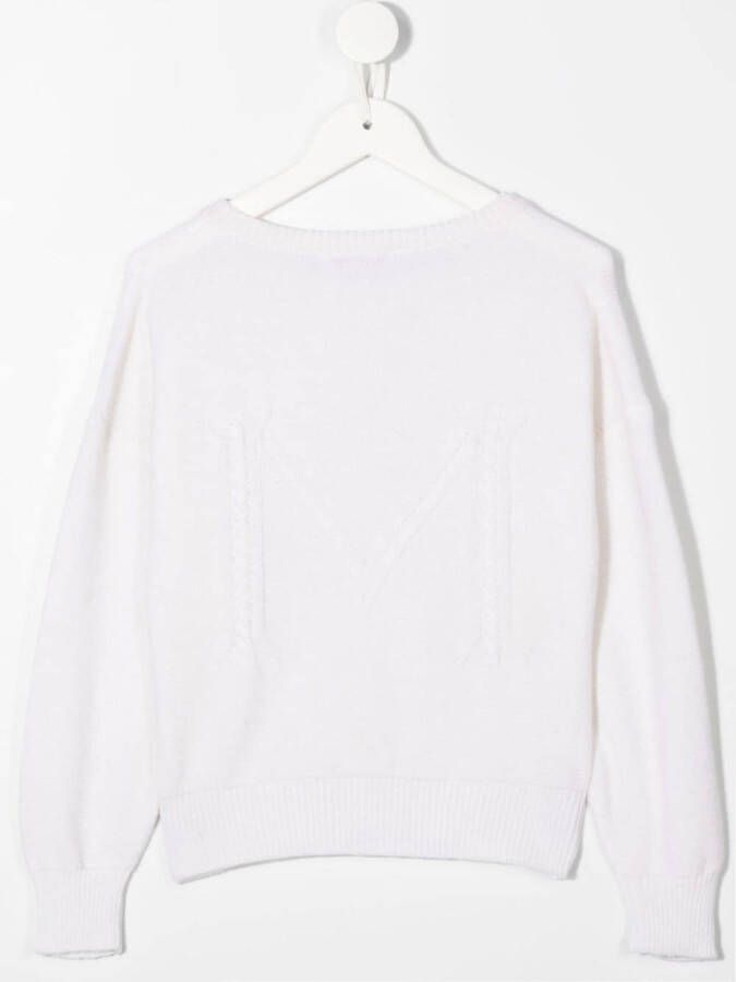 Monnalisa Vest met ronde hals Beige