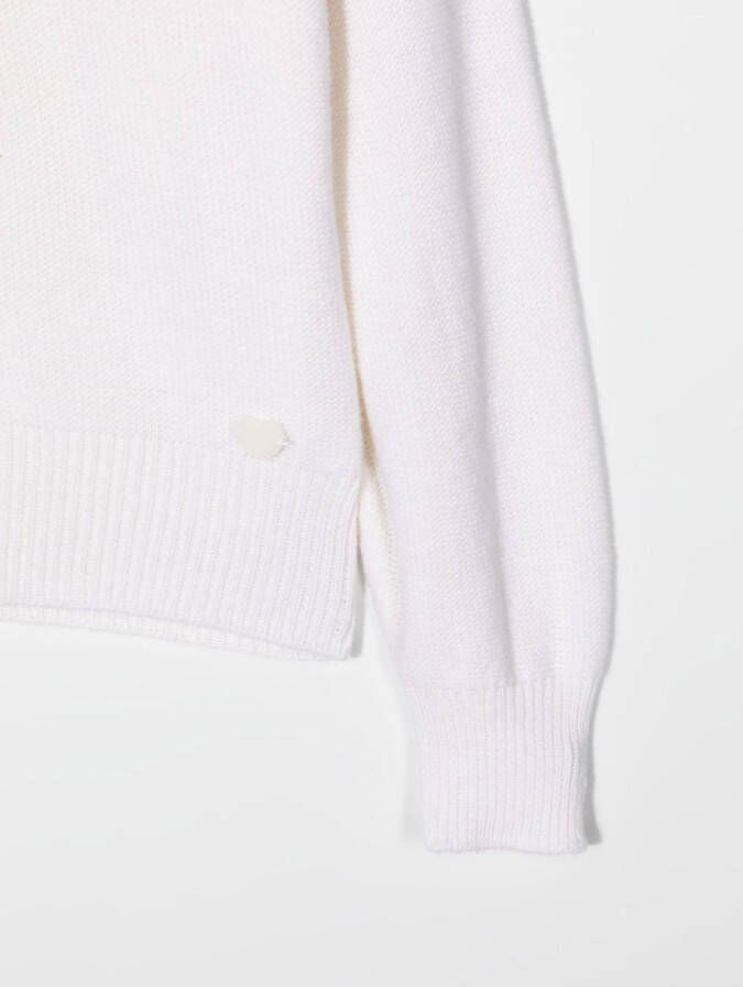 Monnalisa Vest met ronde hals Beige