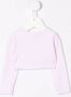 Monnalisa Vest met verfraaid logo Roze - Thumbnail 2
