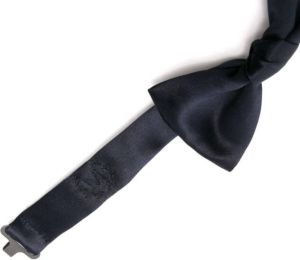 Monnalisa Vlinderdas met geborduurd logo Zwart