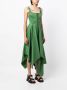 Monse Asymmetrische jurk Groen - Thumbnail 3