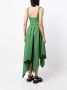 Monse Asymmetrische jurk Groen - Thumbnail 4