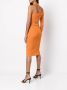 Monse Asymmetrische jurk Oranje - Thumbnail 4