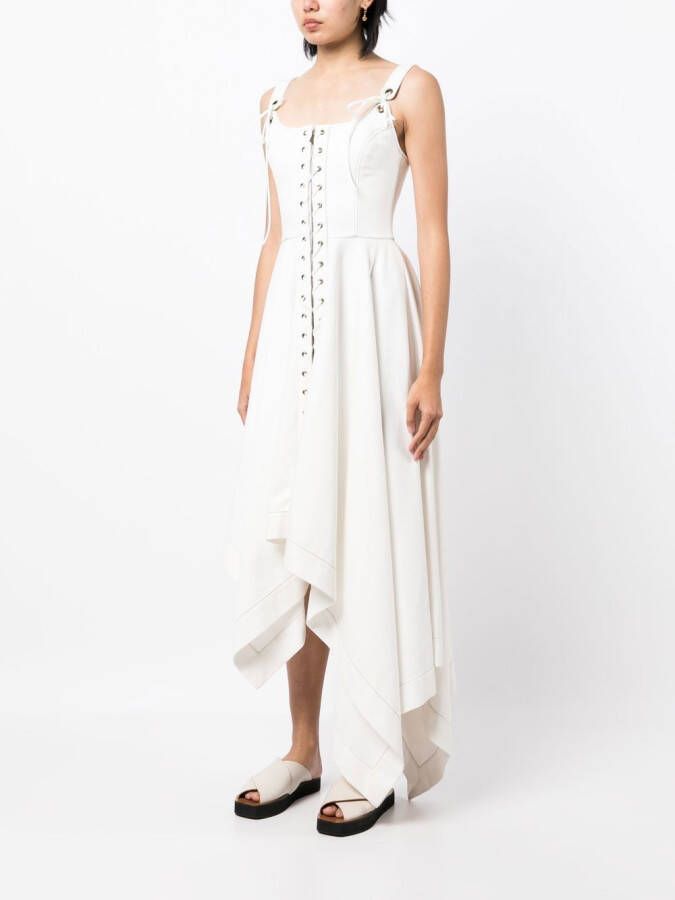Monse Asymmetrische jurk Wit