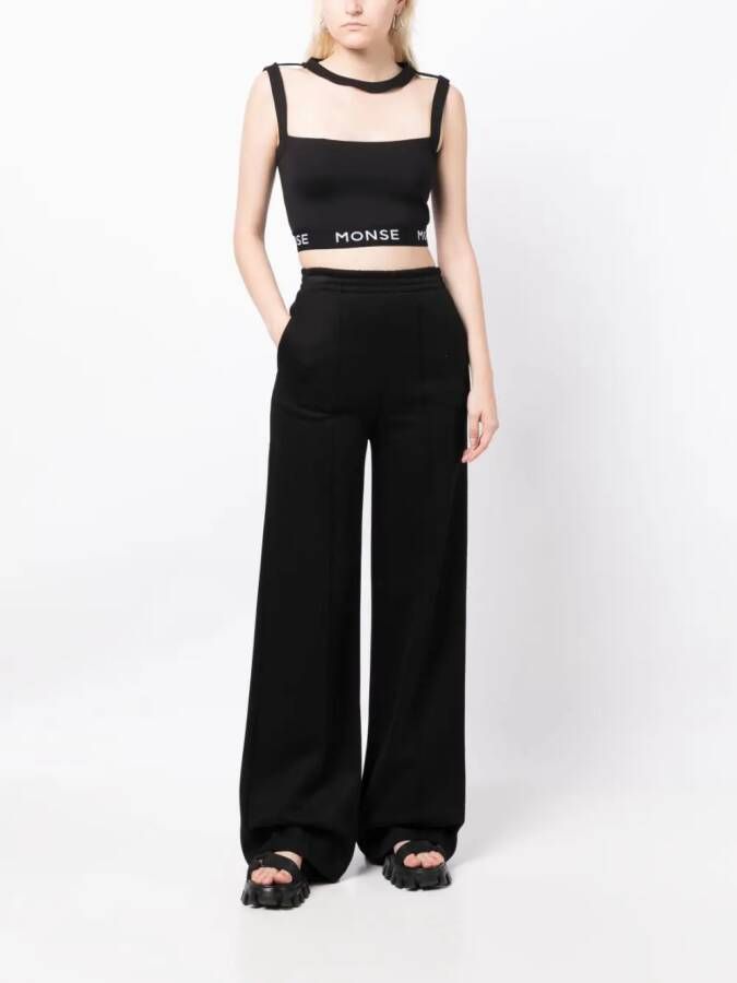 Monse Top met logoprint Zwart