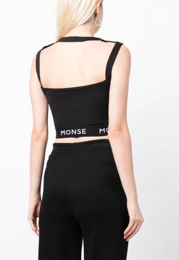 Monse Top met logoprint Zwart