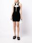 Monse Mini-jurk met contrasterende afwerking Zwart - Thumbnail 2