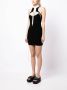 Monse Mini-jurk met contrasterende afwerking Zwart - Thumbnail 3