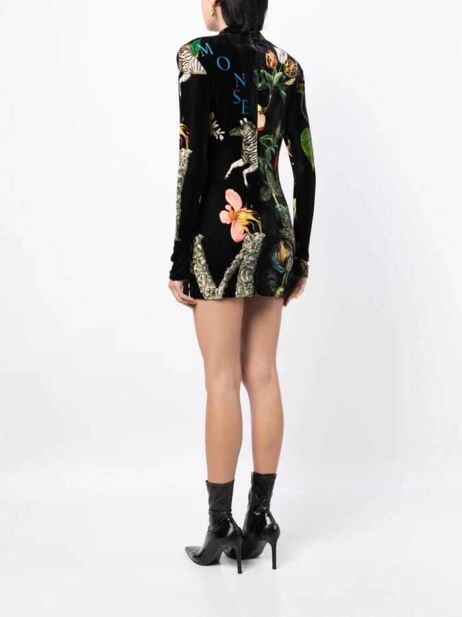 Monse Mini-jurk met print Zwart