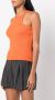 Monse Ribgebreide top Oranje - Thumbnail 3