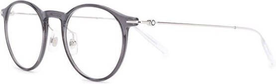 Montblanc Bril met rond montuur Grijs