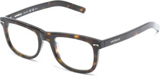 Montblanc Bril met vierkant montuur Bruin