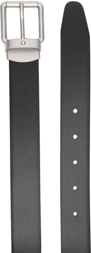 Montblanc Leren gespriem Zwart