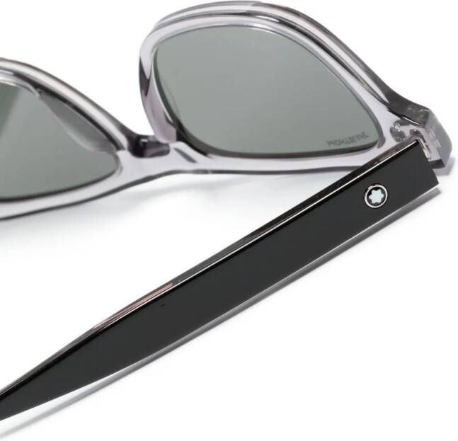Montblanc Zonnebril met vierkant montuur Zwart