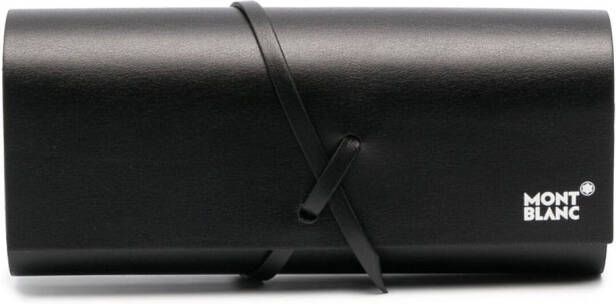 Montblanc Zonnebril met vierkant montuur Zwart