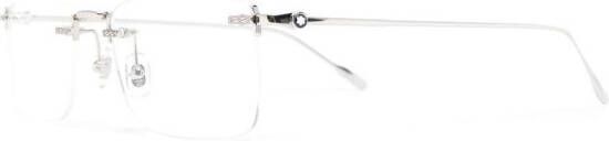 Montblanc Bril met vierkant montuur Zilver