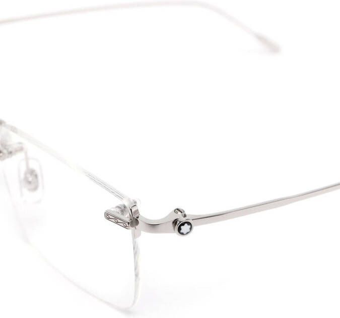 Montblanc Bril met vierkant montuur Zilver