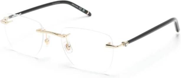 Montblanc Bril met vierkant montuur Zwart