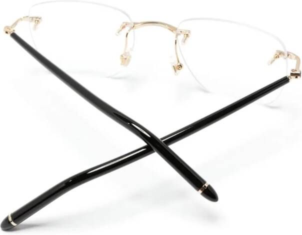 Montblanc Bril met vierkant montuur Zwart