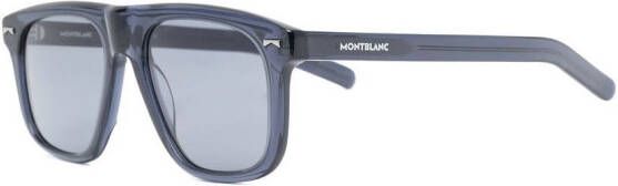 Montblanc Zonnebril met vierkant montuur Blauw