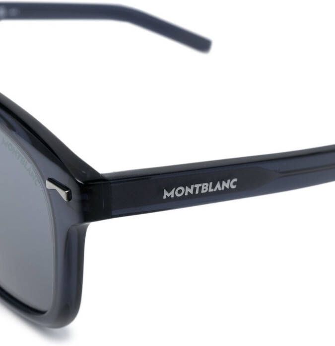 Montblanc Zonnebril met vierkant montuur Blauw