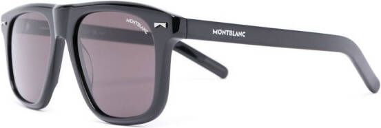 Montblanc Zonnebril met vierkant montuur Zwart