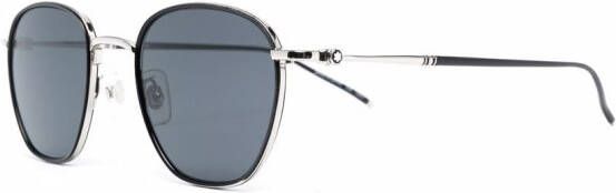 Montblanc Zonnebril met ovaal montuur Zwart