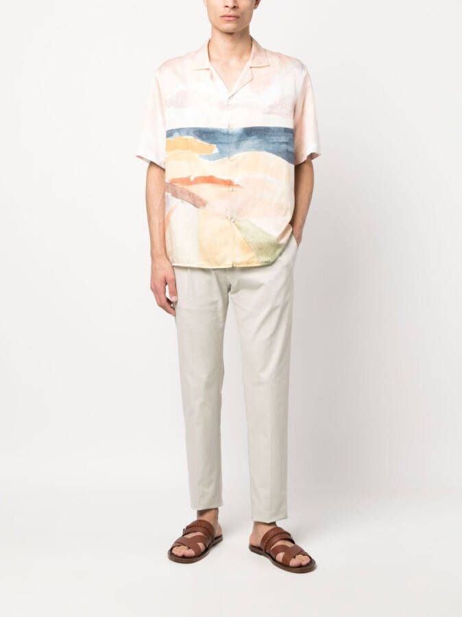 Moorer Anton-WE broek met trekkoord Beige