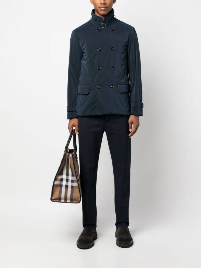 Moorer Blazer met dubbele rij knopen Blauw