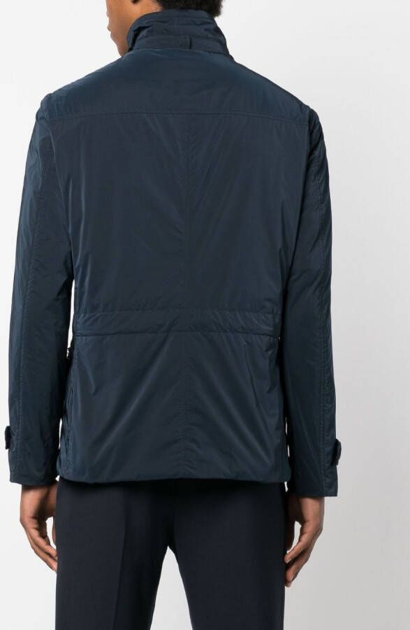 Moorer Blazer met dubbele rij knopen Blauw