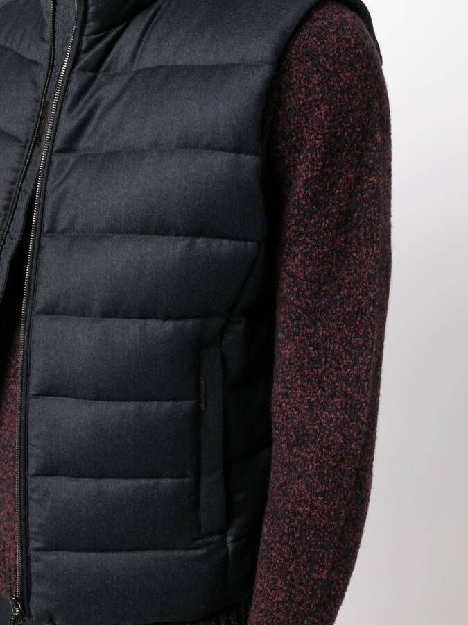 Moorer Bodywarmer met rits Blauw