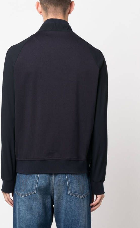 Moorer Sweater met contrasterend detail Blauw