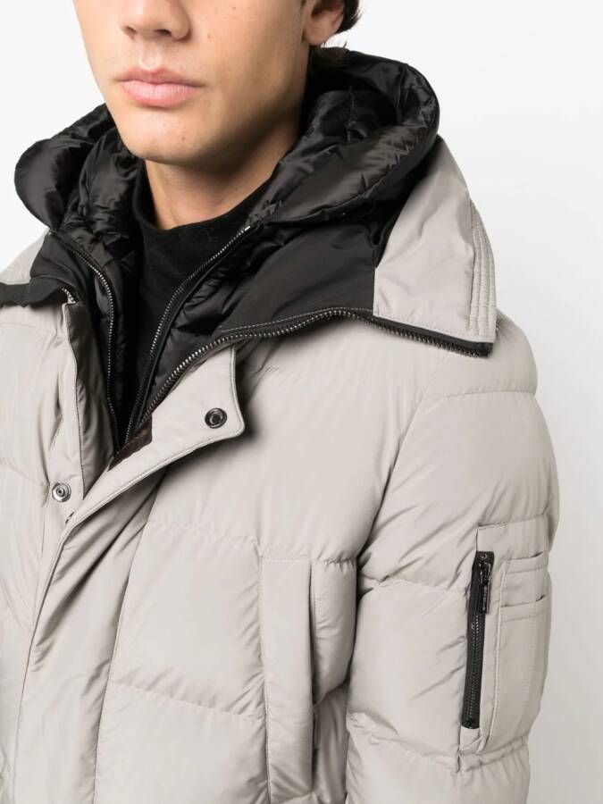 Moorer Davide gewatteerde jas Beige