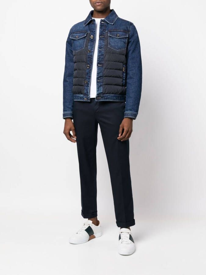 Moorer Denim jack Blauw