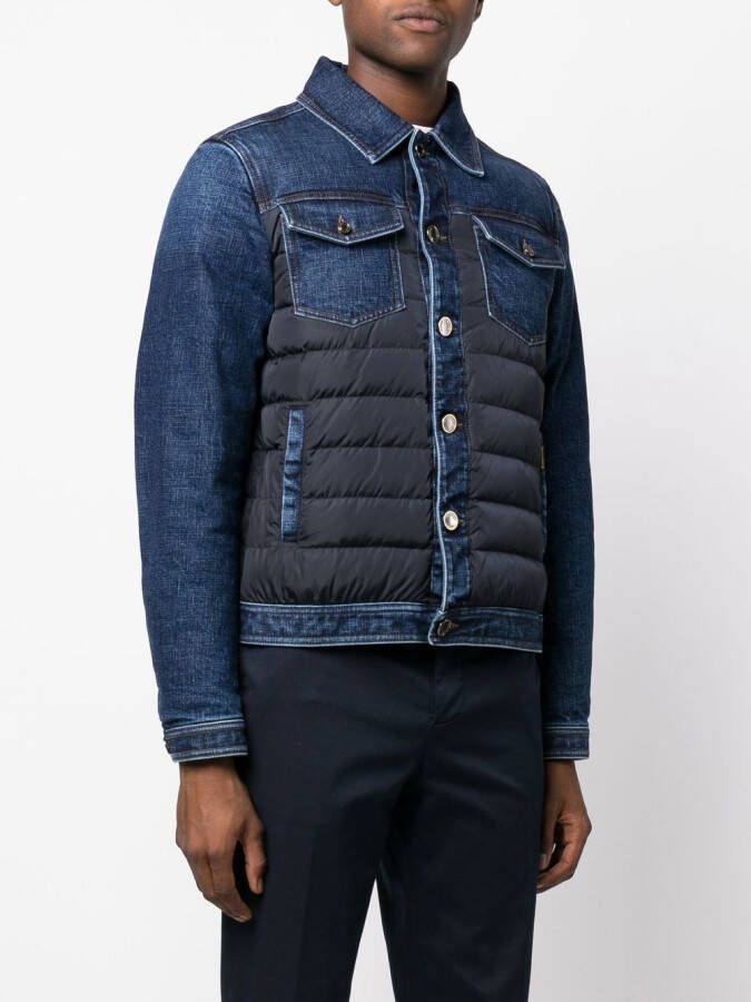 Moorer Denim jack Blauw